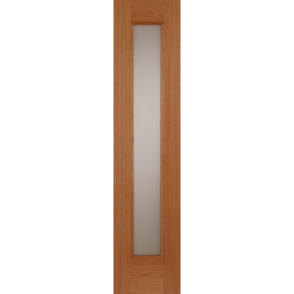 External Oak Contemporary Acid Glazed Sidelight